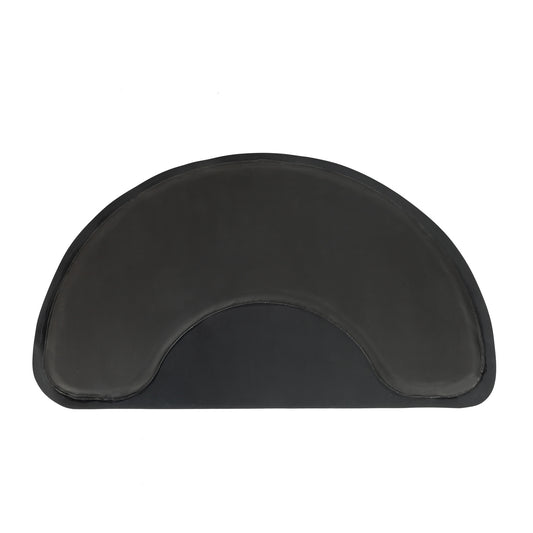 Outer Circle, Inner Circle, 3ft X4.5ft X1-2in, PVC NBR, Black Salon Mat