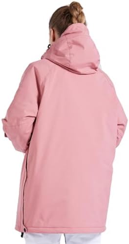 Womens Ski Snow Anorak Jacket Waterproof Windproof Warm Snowboarding Winter Coat with Hood