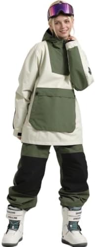 GSOU SNOW Womens Snowboard Jacket Baggy Ski Snow Jacket Windproof Insulated