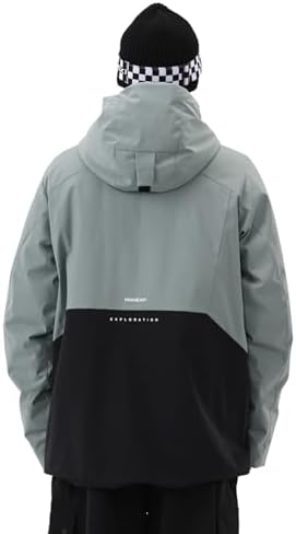 Mens Snowboard Jacket 3L Baggy Ski Coat with Hood