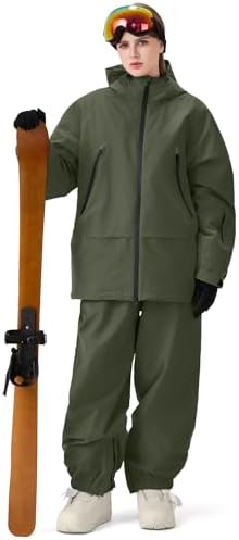 Oymyakon Womens Ski Suit Waterproof Snow Suits Snowboard Jacket and Pants Set Baggy Winter Insulated Snowsuit Coats