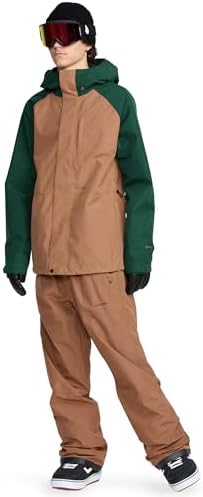 Volcom Men's Dua Gore-tex Insulated Snowboard Jacket – Waterproof Snow Jacket With Zip Tech