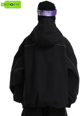 GSOU SNOW Womens Ski Jacket Baggy Snowboard Jacket Snow Coat Insulated
