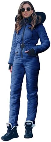 Womens Snow Suits Onesie Snowsuit One Piece Winter Ski Jacket