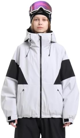 GSOU SNOW Womens Snowboard Jacket Baggy Ski Jacket Insulated Snow Coat