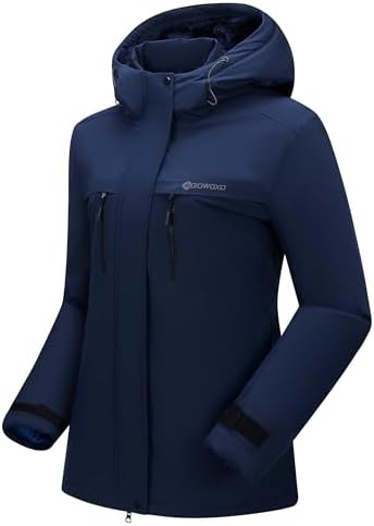 Women's Waterproof Snow Ski Jacket Warm Winter Coat Insulated Snowboarding Jacket Softshell Hiking Jacket