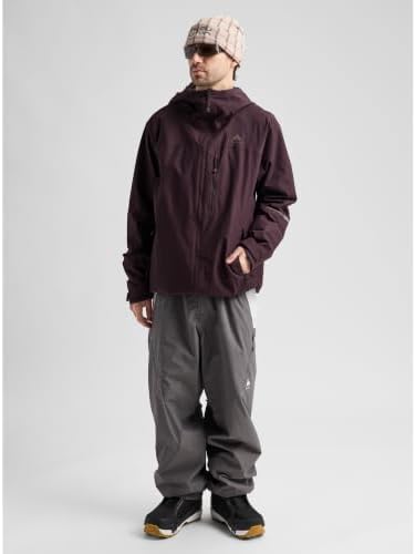 Burton Men’s Reserve 2-Layer Shell Jacket – Waterproof Winter Snowboard Jacket for Layering with Hood & Tech Pockets