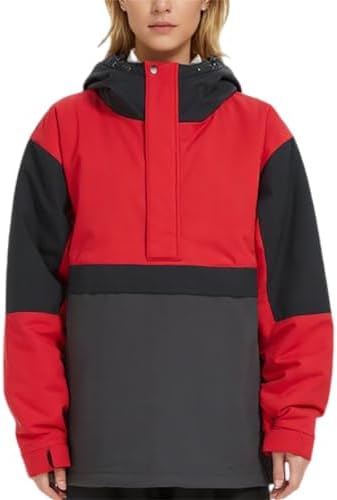 BUMDEEP Womens Waterproof Ski Jacket Warm Winter Snow Coat Windbreaker Hooded Thick Snowboard Jacket