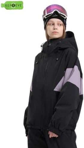 GSOU SNOW Womens Snowboard Jacket Baggy Ski Jacket Insulated Snow Coat