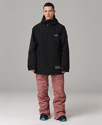 SEARIPE Womens Ski Jacket Mens Snow Jacket Waterproof Winter Snow Coat Couples Pullover Snowboard Hooded