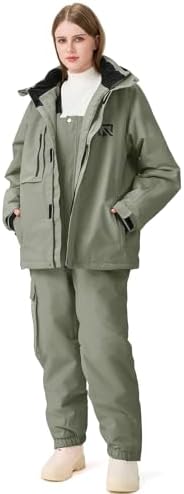 Women's Ski Jackets and Pants Set Windproof Waterproof Snowboard Jacket Bibs Two Piece Ski Suits