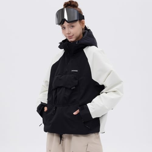 SNOWVERB Baggy Fit Ski Snowboard Coats Snow Anorak Jacket for Men and Women