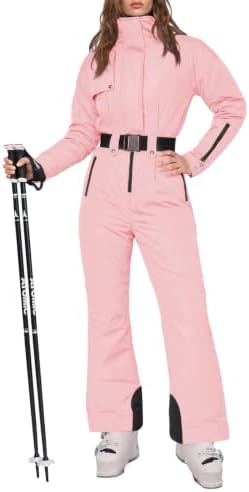 Womens Snow Suits Onesie Ski Suit Winter Waterproof Snowsuit Jacket