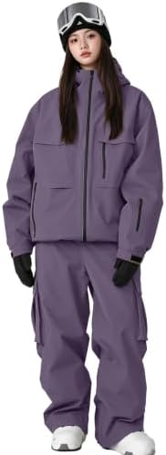 Women's Snow Snowboard Suits Insulated Snowsuits Baggy Ski Jacket and Pants