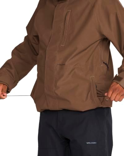 Volcom Men's Dua Gore-tex Insulated Snowboard Jacket – Waterproof Snow Jacket With Zip Tech