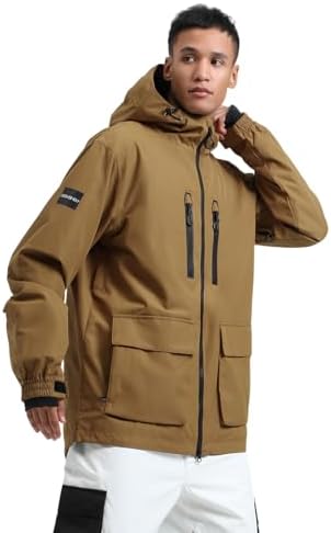 GSOU SNOW Mens Baggy Snowboard Jacket Snow Ski jacket Waterproof