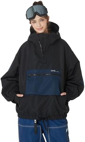 SNOWVERB Women's and Men's Baggy Ski Cargo Coats Snow Snowboard Jackets