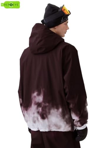 GSOU SNOW Ski Jacket Womens Men Baggy Snowboard Jacket Snow 15K Waterproof