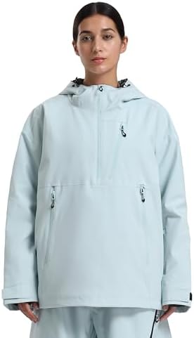 GSOU SNOW Women's Ski Jacket Baggy Snowboard Jackets Hooded Coat