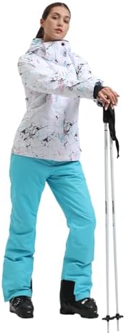 GSOU SNOW Womens Ski Jacket and Pants Set Snowsuits Snow Pants Insulated