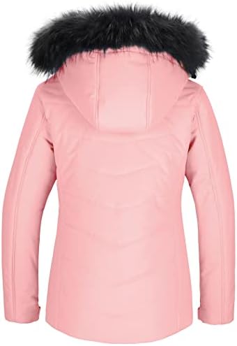 Women's Ski Jacket Waterproof Warm Puffer Thick Hooded Winter Coat