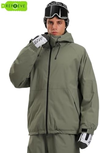 GSOU SNOW Women Men Ski Jacket Baggy Snowboard Jacket Snow Coat Waterproof