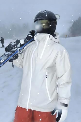 GSOU SNOW Mens Womens Baggy Snowboard Jacket Asym-Zip Ski Jacket