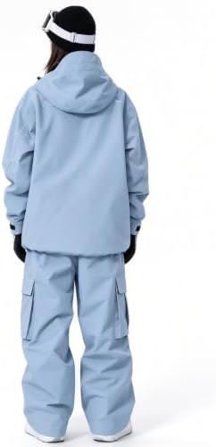 Women's Snow Snowboard Suits Insulated Snowsuits Baggy Ski Jacket and Pants