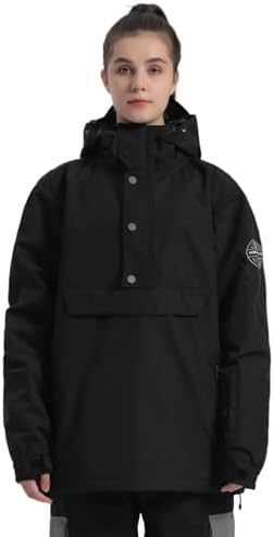 GSOU SNOW Womens Snowboard Jacket Baggy Ski Snow Jacket Windproof Insulated