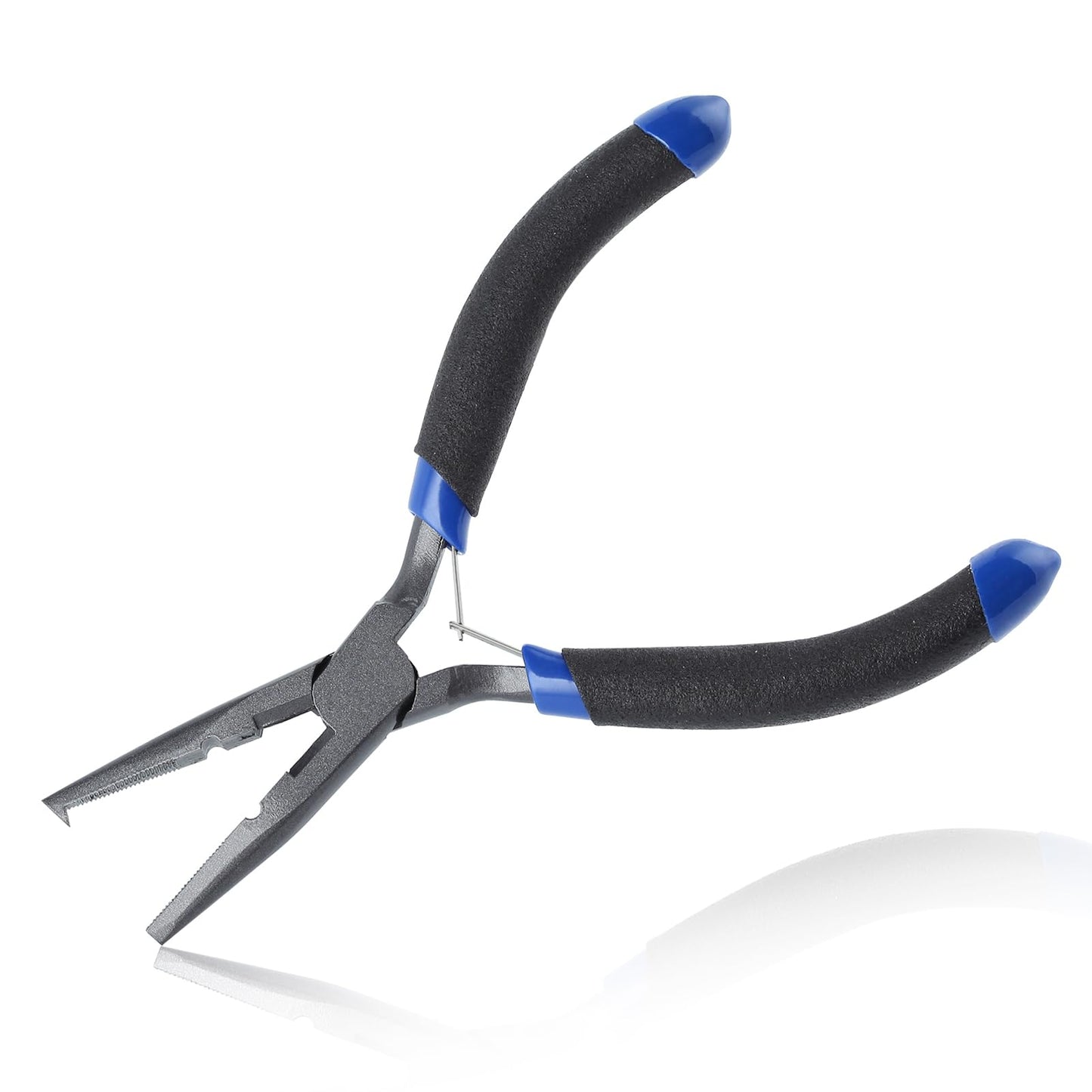 LEONTOOL Fishing Pliers Saltwater Resistant Teflon Coated Fishing Tools with Non-Slip Handles Muti-Function Fishing Pliers with Line Cutter Split Ring Plier Hook Removers Fishing Crimping Tool