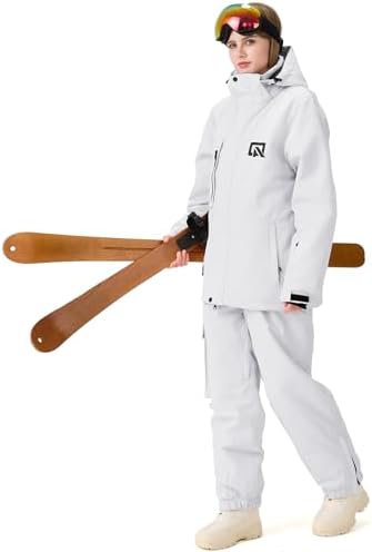 Women's Ski Jackets and Pants Set Windproof Waterproof Snowboard Jacket Bibs Two Piece Ski Suits