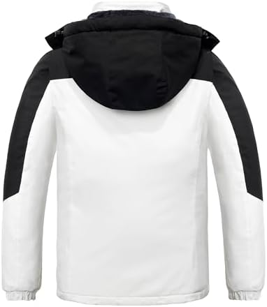 wantdo Men's Softshell Waterproof Polar Fleece Breathable Climbing Ski Coat