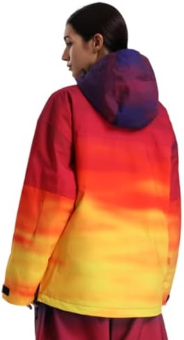 GSOU SNOW Women's Ski Jacket Baggy Snowboard Jackets Hooded Coat
