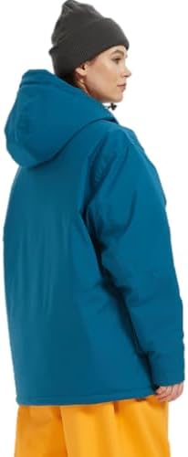 Womens Mens Ski Snow Anorak Jacket Waterproof Hooded Warm Snowboarding Outwear Winter Baggy Oversize Zipper Coat