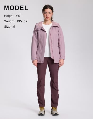 Pioneer Camp Women's Winter Coats Waterproof Ski Snow Fleece Lined Jacket