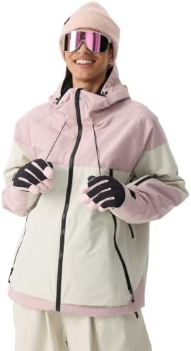 GSOU SNOW Snowboard Jacket Womens Men Baggy Ski Jacket Waterproof Insulated