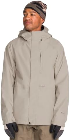 Volcom Men's Dua Gore-tex Snowboard Jacket – Waterproof Breathable Snow Shell With Zip Tech