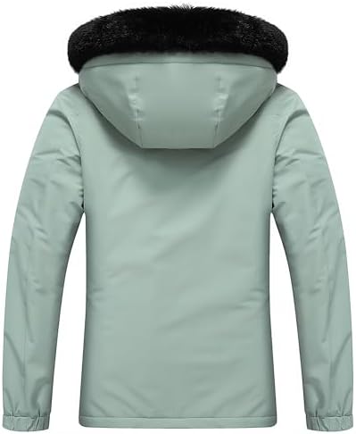 MOERDENG Women's Ski Jacket Waterproof Warm Winter Coat