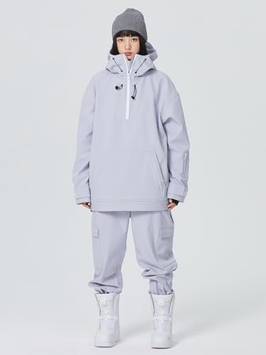 SEARIPE Women Ski Jacket and Pants Set Couples Windproof Ski Suits Mens Waterproof Two Piece Snowsuits for Winter Sports