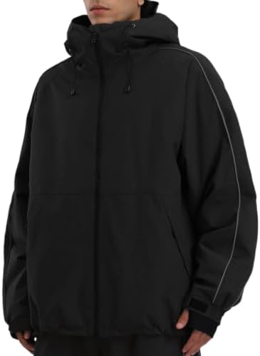 GSOU SNOW Mens Womens Baggy Snowboard Jacket Ski Coat Insulated