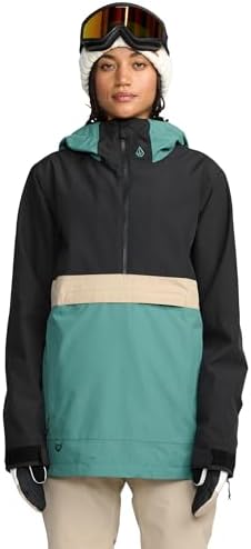 Volcom Women's Harlan Pullover Snowboard Jacket –waterproof, Taped Seams, Pfas-free