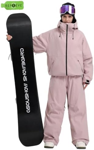 GSOU SNOW Womens Snowboard Jacket Baggy Ski Jacket Waterproof Snow Coat
