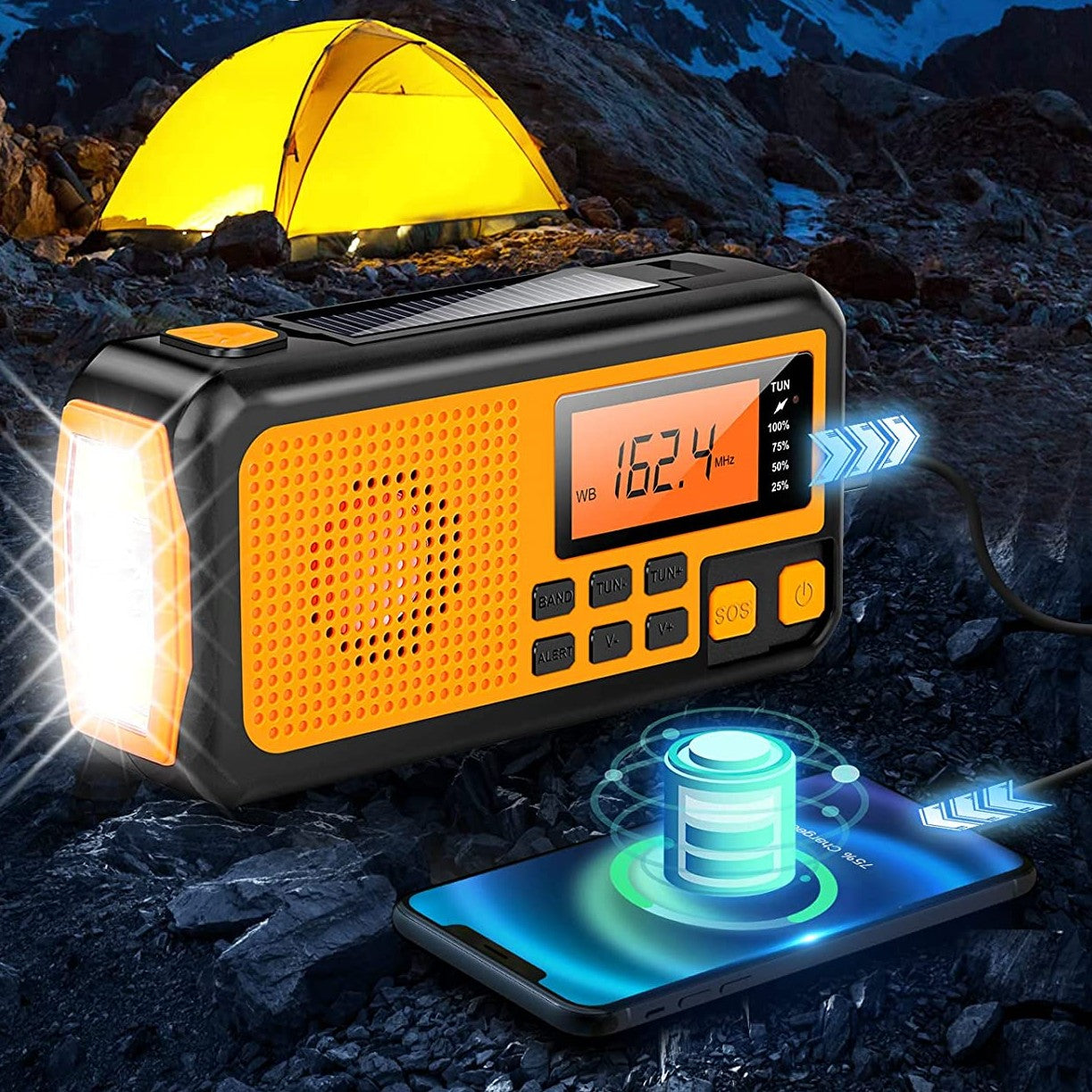 Solar Emergency Hand-Crank Radio