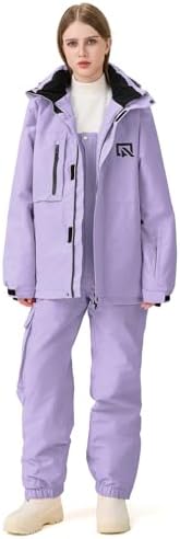Women's Ski Jackets and Pants Set Windproof Waterproof Snowboard Jacket Bibs Two Piece Ski Suits