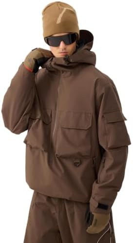 GSOU SNOW Womens Mens Snowboard Jacket Baggy Ski Snow Jacket Coat