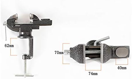 MYTEC Home Vise Clamp-On Vise, 3.0" black
