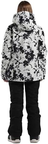 GSOU SNOW Womens Ski Jacket and Pants Set Snowsuits Snow Pants Insulated