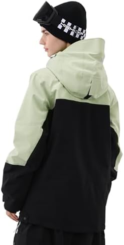 Womens Snowboard Jacket 3L Baggy Anorak Ski Pullover Hoodie