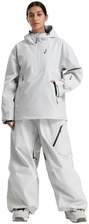GSOU SNOW Womens Ski Jacket and Pants Set Baggy Snowboard Jacket Snow Suit