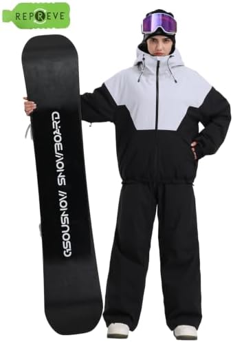 GSOU SNOW Women's Baggy Snowboard Ski Jacket Windproof Insulated Snow Coat